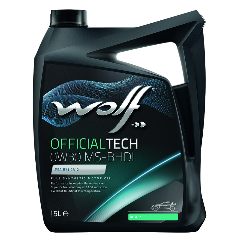 Олива моторна WOLF OFFICIALTECH 0W30 MS-BHDI 5л.